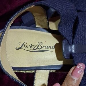 Lucky Brand Indigo Wedge Sandals